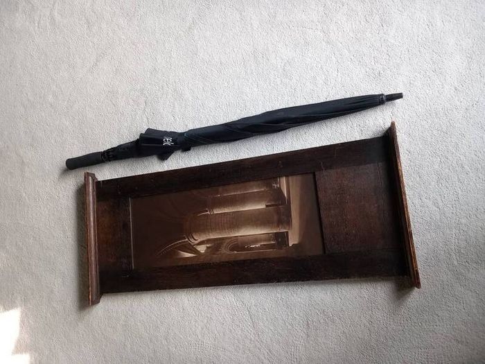 Very large framed carbon photograph 1905