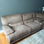 Fabric Corner Recliner Sofa - Taupe Image 10