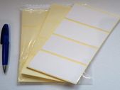 96 x Plain White Labels. Self Adhesive Address Labels. 100x50mm. Sticky. Blank Postage Stickers. 96 x Plain White Labels Self-Adhesive Address Labels. 100 x 50 mm. Sticky. Blank Postal Stickers.