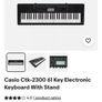 Casio keyboard with stand Image 3