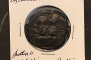 Byzantine Empire Emperor Justin II and Sophia 574 AD Follis