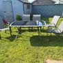 Grey Patio Set With Six Chairs Image 2