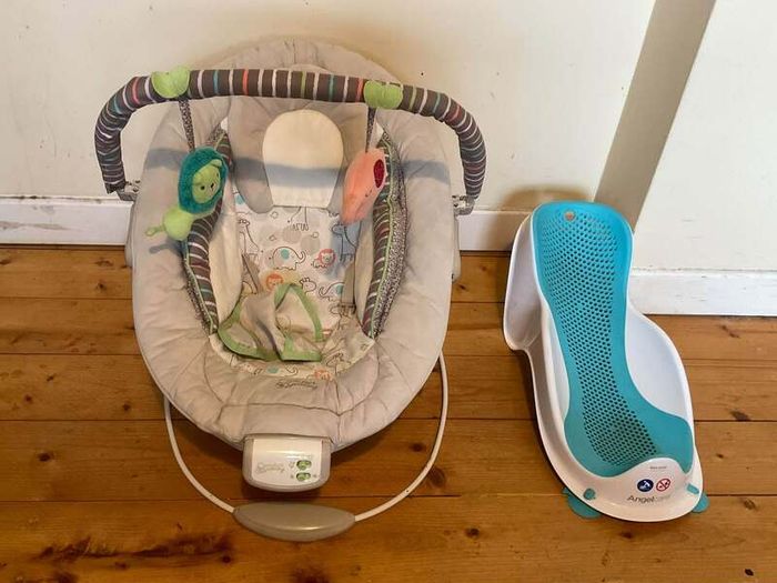Comfort & Harmony Baby Bouncer + Angelcare Baby Bath Support Bundle