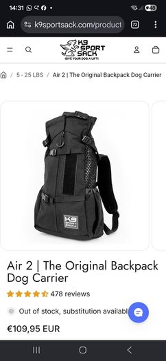 k9 dog carrier bag