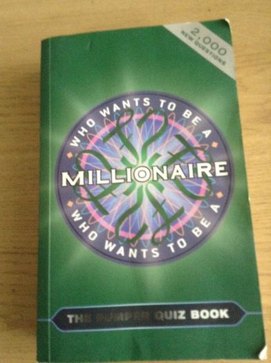 Quiz book, who wants to be a millionaire