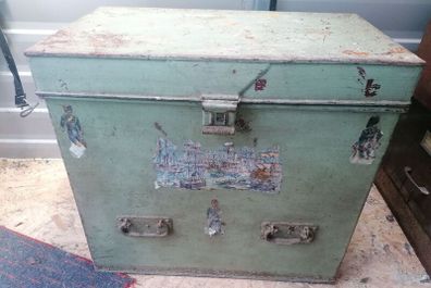 Vintage Metal Toy Chest