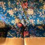 Liberty London Vintage Velvet Fabric Lady Kristina Rose - Lapis Floral Image 6