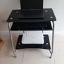 Black Glass Console Desk Image 5