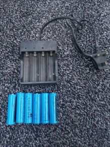 18650 batteries and plug charger