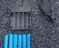 18650 batteries and plug charger