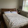 King size bed frame and mattress Image 2