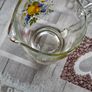 1950s Glass Juice Jug Large Vintage Pitcher with Fruit Floral Pattern no chips or cracks Image 4