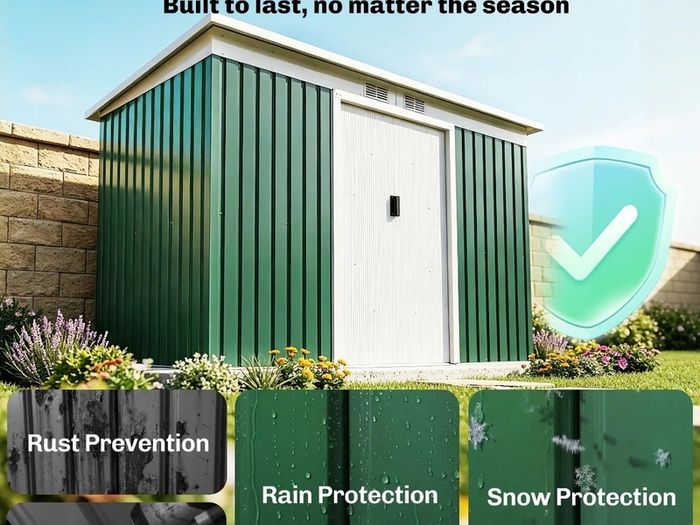 Brand New  9ft x 4ft Garden tool Shed . Available in two colors