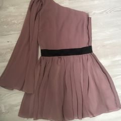 Lipsy one shoulder mauve dress size 6/8