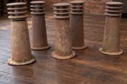 Heavy cast iron bollards/lights