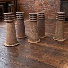 Heavy cast iron bollards/lights