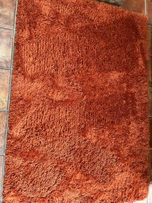 Kukoon terracotta/cinnamon colour shaggy rug 120 x170 cm