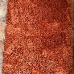Kukoon terracotta/cinnamon colour shaggy rug 120 x170 cm