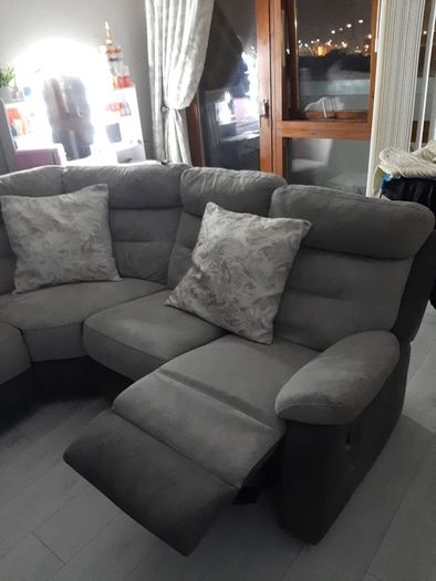 L suite sofa grey sofa