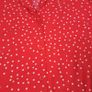 Soaked in Luxury Red White Polka Dot Short Sleeve Wide Leg Jumpsuit Size M Image 6