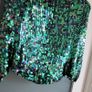 KAREN MILLEN green sequinned knit bolero Sz 4 (Fit 10-16UK) - Rrp 160 (New) Image 6