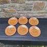 6 vintage fire king sides plates postage possible Image 2