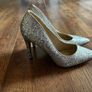 Silver glitter high heels Image 2