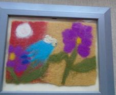 Felt pictures. Handmade picture.Home decor,