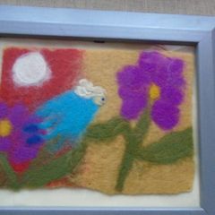 Felt pictures. Handmade picture.Home decor,