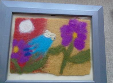 Felt pictures. Handmade picture.Home decor,