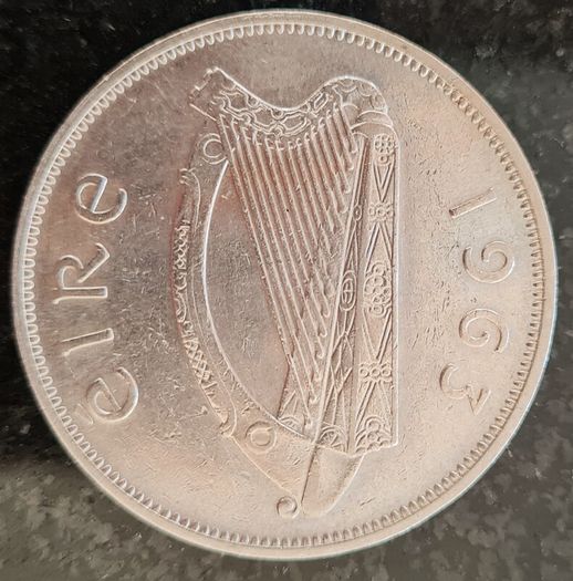 Ireland 1963 1/2 Half Crown Coin