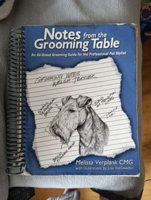 Notes from the grooming table dog grooming book first edition