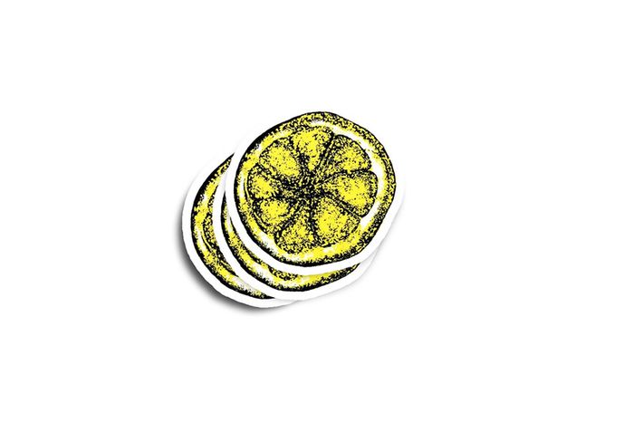 Stone Roses Lemon Glossy Sticker 2-Pack