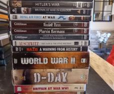 Military and War Documentary DVD Collection Bundle World War 1 & 2 Hitler Auschwitz Nazis D-Day Stalin Etc