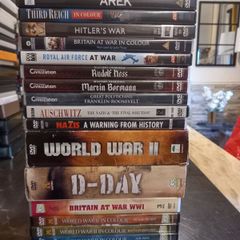 Military and War Documentary DVD Collection Bundle World War 1 & 2 Hitler Auschwitz Nazis D-Day Stalin Etc