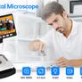 1000X 4.3" LCD Digital Microscope 1080P Coin Microscopio 8 LED Lights USB Magnifier Soldering Repair Video Microscope for Coin Image 2