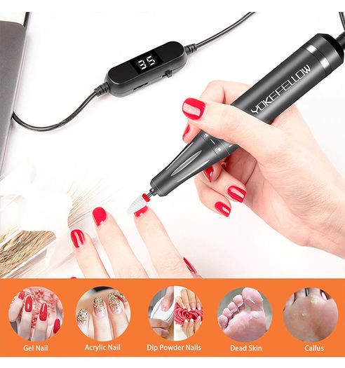 Portable Electric Nail Drill Manicure Machine For Acrylic Gel Polish Nails Sander Rechargeable Nail Art Salon Equipment