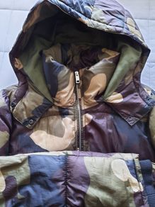 Bershka padded camouflage jacket size large
