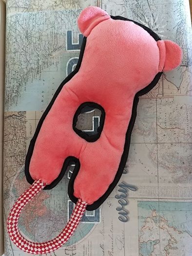 Brand New Monkey Rope Tug Dog Toy - Pink