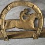 Vintage brass equestrian letter holder Image 4