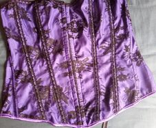 Black/purple corset top