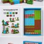 208 Pcs Magnetic Building Block Cubes  Minecraft Image 2