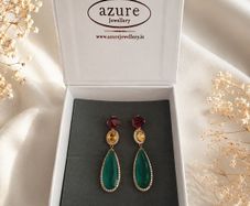 Elegant Multicolour Drop Earrings Luxury Statement Jewellery by azure