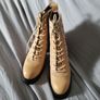 Leather woman heels boots camel 42 NEW Image 8