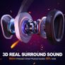 PG2 Gaming Headset for PS4, PS5, PC, Xbox One, Switch,Wired Gaming Headphones with Noise Cancelling Microphone, Ergonomic Design Over Ear Computer Headset with 3.5mm Jack & LED-Bright White Image 4