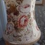 large vintage fringed rose print lampshade Image 2