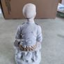 Vintage  Porcelain Old Man Smoking Pipe Cane Figurine Home Decor Collectible Image 2
