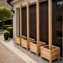 Premium Larch & Cedar Slatted Planter Boxes with Integrated 2m Privacy Screen (Bespoke / Heavy Duty) Image 5