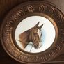 A pair of 10 inch copper wall hanging horses head plaques with hangers Image 3