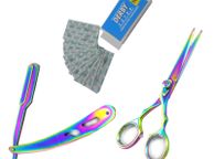 main image for ad Set of Razor Scissors Shear 5.5" Cut Throat Razor For Shaving Wet Razor
